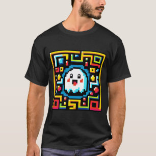 Retro Maze Runner: Pixel Ghost T-Shirt