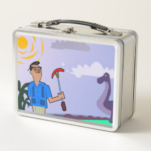 Retro MCM Mini Golf Metal Lunch Box