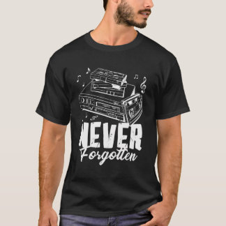 Retro Media Music Video Tv Films File Vinyl Record T-Shirt