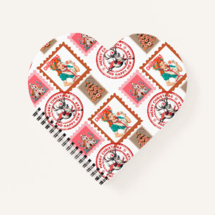 Retro Medical Christmas Stamp Set Art Notebook