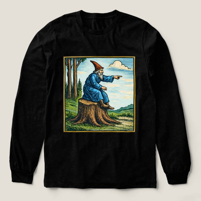 Retro Medieval Snail Rider Fantasy Tee (Design Front)