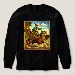 Retro Medieval Snail Rider Fantasy Tee Postcard