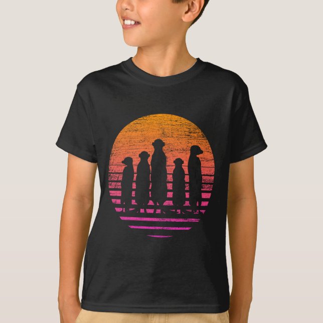 Retro meerkat performance  T-Shirt (Front)