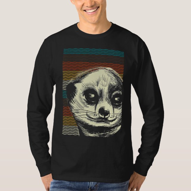 Retro Meerkat T-Shirt (Front)