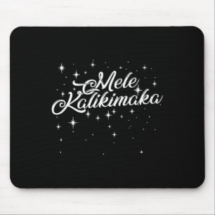 Retro Mele Kalikimaka Hawaiian Family Christmas Pa Mouse Pad