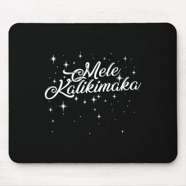 Retro Mele Kalikimaka Hawaiian Family Christmas Pa Mouse Pad (Front)