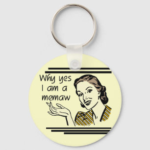 Retro Memaw T-shirts and Gifts Key Ring
