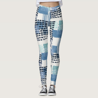 Retro Memphis Doodle Seamless Pattern Leggings