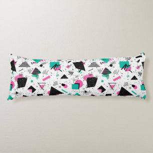 Retro Memphis Geometric Pattern Body Cushion