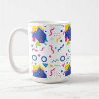 Retro Memphis Geometric Pattern