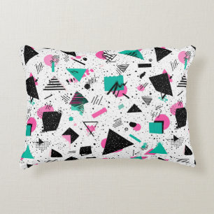 Retro Memphis Geometric Pattern Decorative Cushion