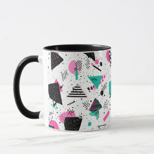 Retro Memphis Geometric Pattern Mug