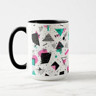 Retro Memphis Geometric Pattern Mug