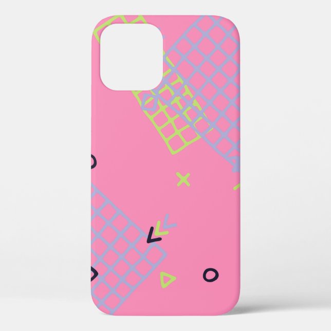 Retro Memphis Texture. Seamless Background in Tren Case-Mate iPhone Case (Back)