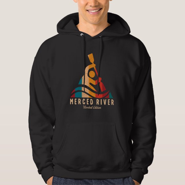 Retro Merced River Kayaking Hoodie (Front)