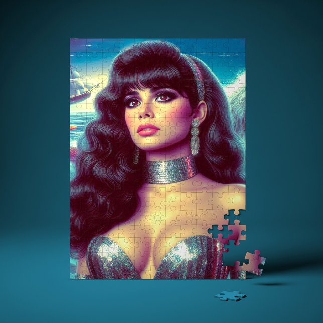 Retro Mermaid Pin-up Jigsaw Puzzle (Creator Uploaded)