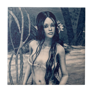 Retro Mermaid Tile