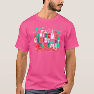 Retro Merry Christmas 2022, Funny Matching Family T-Shirt