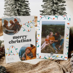 Retro Merry Christmas Card<br><div class="desc">Photo Christmas Card - Ready to be personalised by you!</div>