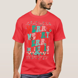 Retro  Merry Christmas Family Matching Xmas Pajama T-Shirt