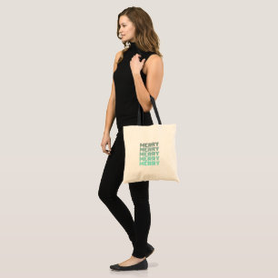 Retro Merry Christmas Tote Bag