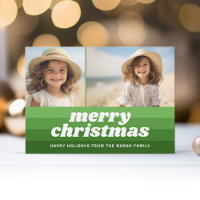 Retro Merry Line Art Green - 2 Photo - 70s Vibe