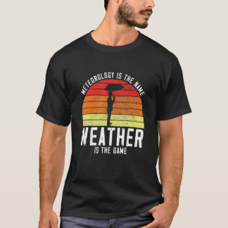 Retro Meteorology Name Weather Game Vintage Meteor T-Shirt