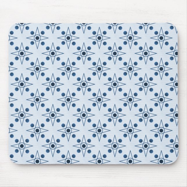 Retro-metric Mousepad, Royal Blue Mouse Pad (Front)