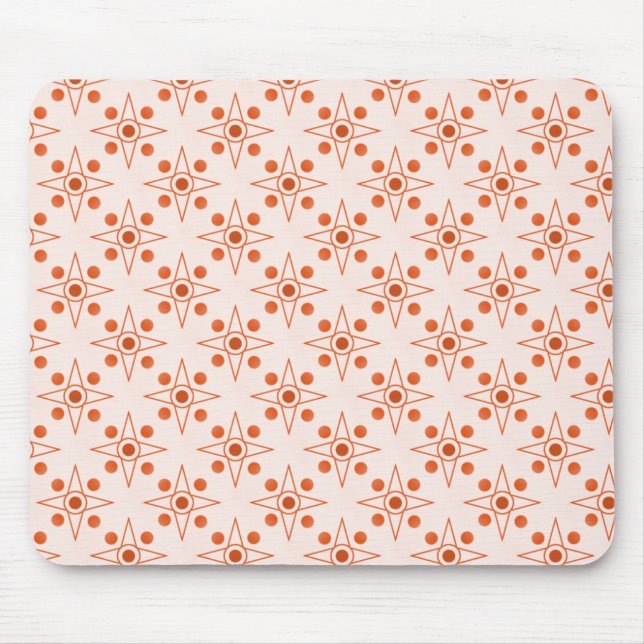 Retro-metric Mousepad, Tangerine Mouse Pad (Front)