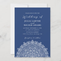 Retro Mexican Terrain Flourishing Mandala Wedding