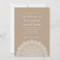 Retro Mexican Terrain Flourishing Mandala Wedding