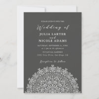 Retro Mexican Terrain Flourishing Mandala Wedding