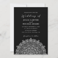 Retro Mexican Terrain Flourishing Mandala Wedding