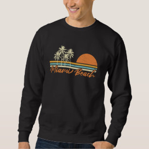 Retro Miami Beach Florida Tees Women Men Cool Vint