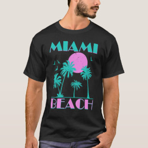 Retro Miami Beach Graphic Summer Holiday T-Shirt