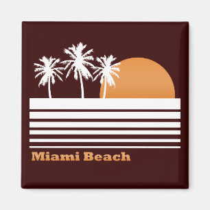 Retro Miami Beach Magnet