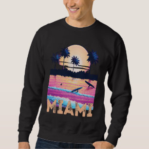 Retro Miami Florida Souvenir Surf Sweatshirt