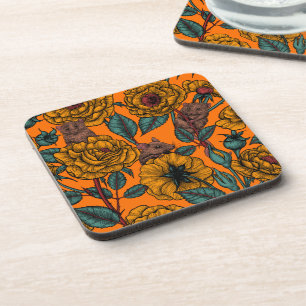 Retro mice party coaster