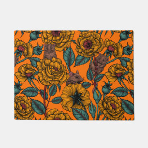 Retro mice party doormat