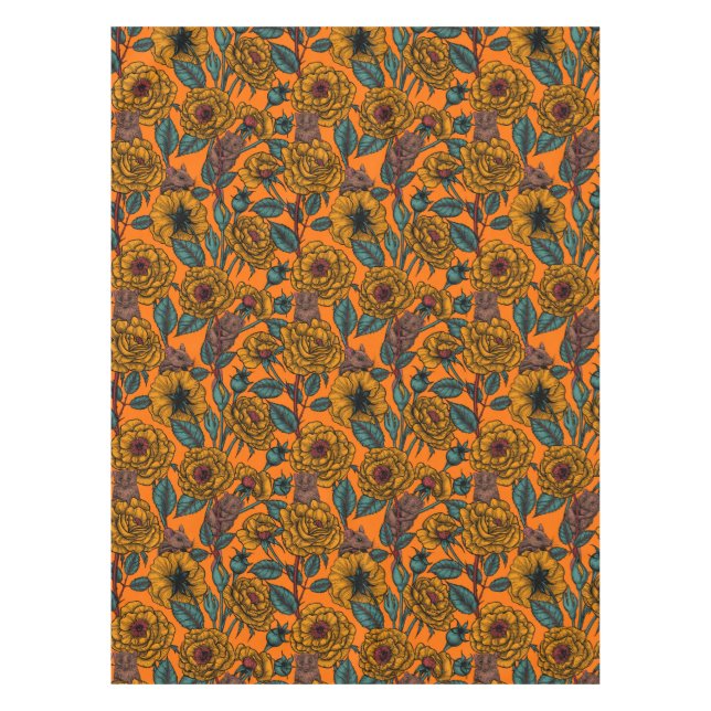 Retro mice party tablecloth (Front)