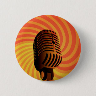 Retro Microphone custom button