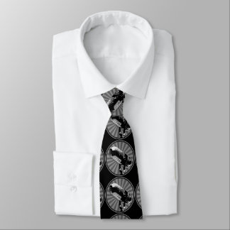 Retro Microphone Graphic Tie
