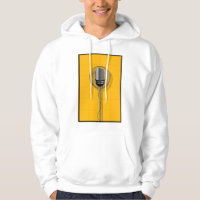 Retro Microphone on Bold Yellow