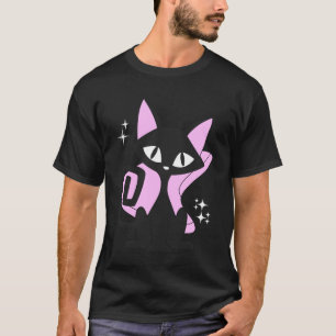Retro Mid Century Cat Modern Look 50s 60s Style Vi T-Shirt