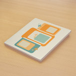 Retro Mid Century Geometric Abstract Teal Orange Tile<br><div class="desc">Add a touch of vintage charm to your space with this Retro Mid Century Geometric Abstract Teal Orange Ceramic Tile. Featuring bold rectangles and whimsical stars, this vibrant tile brings a nostalgic yet modern flair to any decor. Perfect for those who love unique, stylish designs inspired by the 1950s and...</div>