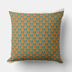 Retro Mid- Century Geometric Print 1970s Patterned Cushion
