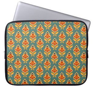 Retro Mid- Century Geometric Print Patterned Laptop Sleeve