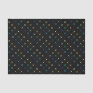 Retro Mid Century Geometric Stars Art Design Tissue Paper