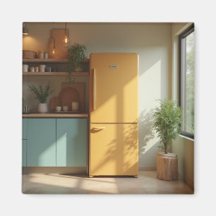 Retro Mid Century Kitchen Colourful Magnet
