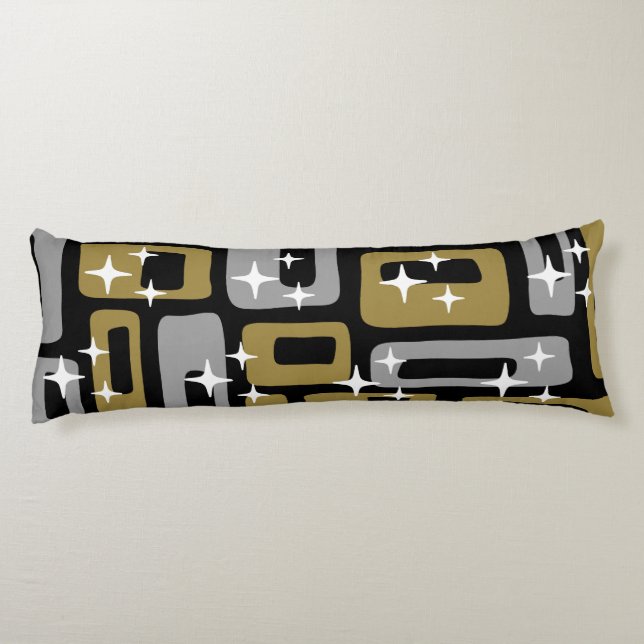 Retro Mid Century Modern Abstract Body Cushion (Back)